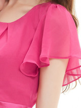 Cocktail Party Dresses Ever Pretty AS03990 Purple Round Neck Chiffon Short Elegant Summer 2017 New Arrival Cocktail Dresses