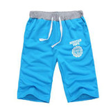 Male Cotton Casual Letters Knee Length Shorts Hot Sale Fashion Comfortable Shorts Men Beach Short Trousers Solid Trouser Clothes