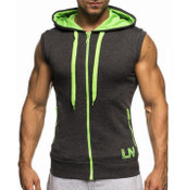 Male Bodybuilding Hoodies Fitness Clothes Hoody Cotton Hoodie Men Sweatshirts Men's Sleeveless Tank Tops Casual Vest