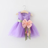 Malayu Baby 2017 New Girls Birthday Party Dresses baby girl's flowers Infant dress cute Children's dresses baby clothes