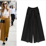 Makuluya 2017 Autumn spring summer fashion women new wide leg pants tenths pants large plus size loose casual pants Makuluya 2017 Autumn spring summer fashion women new wide leg pants tenths pants large plus size loose casual pants