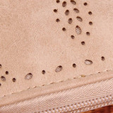MAKORSTER Hollow Out Flower pattern Retro Wallet Female Purse Leather Bag Women wallets and purses Vintage Short Wallets MK149