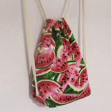 MAKORSTER Canvas Women Beach Watermelon Bag Female School supreme Backpacks Small Drawstring Bag Backpack For Girls YY290