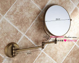 Makeup Mirror 8 Inches Wall Mounted Extending Folding bathroom mirror double side 3XCosmetic Mirror for Beauty Making Up Shaving