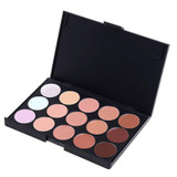 Makeup Professional 15 Colors Contour Concealer Palette + 4Pcs Powder Brushes + 1Pcs Sponge Blender HB88