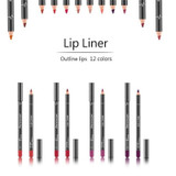 Makeup Matte Lip Pencil Cosmetic Kit Waterproof Long Lasting  Matte Lip Contour Liner Pencil