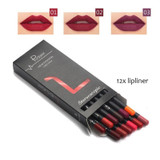 Makeup Matte Lip Pencil Cosmetic Kit Waterproof Long Lasting  Matte Lip Contour Liner Pencil