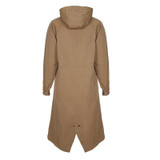 MAKEUCHIC Apparel Brief Women Coat Solid Color Casual Drawstring Loose Trench Coat Female Streetwear Hooded Longline Tops