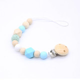 Make Soother Clips Baby Dummy Clips Baby Teething Toys heart Shaped Baby Shower Gifts Wood Toy Car Hanging