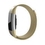 Magnetic Milanese Loop Adjustable Wrist Strap Bracelet Stainless Steel Watch Band Closure for Fitbit Charge 2