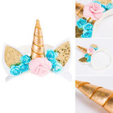 Magical Unicorn Horn Head Party Kids Hair Headband Fancy Dress Cosplay Birthday Party Headwear