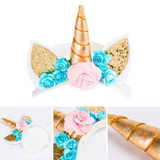 Magical Unicorn Horn Head Party Kids Hair Headband Fancy Dress Cosplay Birthday Party Headwear