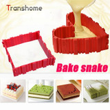 Magic Bake Snake Silicome Cake Mold Heart Shade Rectangular Round Shade Bake Snake Cake Mold Pastry Tools Kitchen Accessories