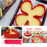 Magic Bake Snake Silicome Cake Mold Heart Shade Rectangular Round Shade Bake Snake Cake Mold Pastry Tools Kitchen Accessories