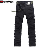 MAGCOMSEN Cargo Pants Men Autumn Military Style Men's Tactical Pants Loose Multi Pockets Casual Long Pants Trousers AG-BDC-014
