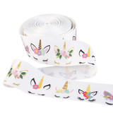 3"(75mm) cartoon ribbon high quality printed polyester ribbon 5 yards, DIY handmade materials, wedding gift wrap,5Y58653