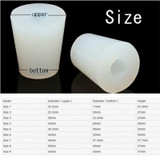 3#-11# Silicone Plug With Hole for Airlock Valve Bubbler Brew Wine Food Grade Silicone Rubber Stopper