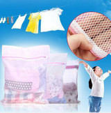 3 Sizes Zippered Mesh Laundry Wash Bags for Delicates Lingerie Socks Underwear