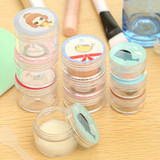 3 Size Cartoon Portable Plastic Cosmetic Empty Jar Pot Box Makeup Nail Art Cosmetic Bead Storage Container Round Bottle