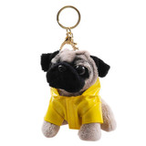 RYRY 13cm 7 colors cute plush puppy bag pendant dolls dog keychains for friend gift toy 2018 new year gift