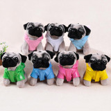 RYRY 13cm 7 colors cute plush puppy bag pendant dolls dog keychains for friend gift toy 2018 new year gift