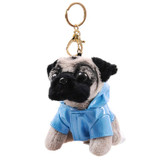RYRY 13cm 7 colors cute plush puppy bag pendant dolls dog keychains for friend gift toy 2018 new year gift