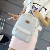 Rusoonnic Leather Backpack Women Backpack Black Pu Bagpack School Bags for girls Mochila Feminina mochila escolar