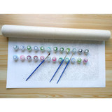 RUOPOTY White Flower Modern Wall Art Canvas Diy Painting By Numbers Acrylic Picture Home Wall Decor Unique Gift For Room Decor