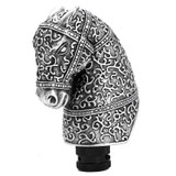 Universal Shift Knobs Antique Silver Horse Head Custom Gear Shift Knob Car Interior Accessories