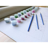 RUOPOTY Christmas Snow Landscape DIY Painting By Numbers Handpainted Canvas Painting Unique For Christmas Decoration Artwork