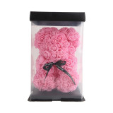 Rose Flower Bear - Fully Assembled Teddy Bear - Over 20 Dozen Artificial Flowers 25cm/40cm