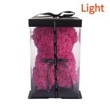 Rose Flower Bear - Fully Assembled Teddy Bear - Over 20 Dozen Artificial Flowers 25cm/40cm