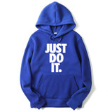 RUMEIAI New Men Hoodies Just Do It Letter Printed Casual Hoodies Mens Fleece Fashion Hip Hop Hoody Mens Hoodies sweatshirt