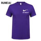 RUMEIAI Fashion Men T-Shirts Male US Size T shirt Homme Summer cotton Short Sleeve T Shirts Brand Men's Tee Shirts Man Clothes