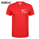 RUMEIAI Fashion Men T-Shirts Male US Size T shirt Homme Summer cotton Short Sleeve T Shirts Brand Men's Tee Shirts Man Clothes