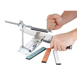 Ruixin Pro III Fix-angle Stainless Steel Professional Knife Sharpener Chef Choices Kitchen Sharpening System With 4 Whetstones