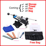 Ruixin Pro II Knife Sharpener Professional Kitchen Sharpening Knife Sharpener System with 4pcs Whetstones Apex Edge Grindstone