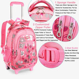 RUIPAI Kids Backpack With Wheel Baby's Bags Trolley School Bags Backpack Schoolbag Waterproof students Bags For Girls and Boys