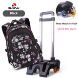 RUIPAI Kids Backpack With Wheel Baby's Bags Trolley School Bags Backpack Schoolbag Waterproof students Bags For Girls and Boys