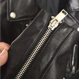 Ruin 2017 New Design Spring Autumn PU Leather Jacket Faux Soft Leather Coat Slim Black Rivet Zipper Motorcycle Jackets