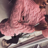 RUGOD Women 2017 Spring Twisted Knitted Sweaters and Pullovers Autumn Winter Loose Knitwear O Neck Long Sleeve Sweter mujer