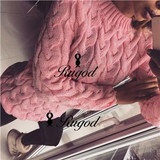 RUGOD Women 2017 Spring Twisted Knitted Sweaters and Pullovers Autumn Winter Loose Knitwear O Neck Long Sleeve Sweter mujer