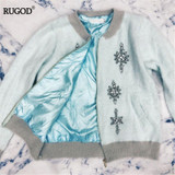 Rugod 2018 New Fashion Autumn Spring Warm Mink Cashmere Cardigan Sweaters Women Long Sleeve Casual Loose Sweater Knitted Tops