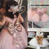 New Girls Dress Minnie Lace Sequins Dress Kids Clothing Party Fancy Costume Cosplay Baby Tutu Dresses Elsa Costume Girl Vestido