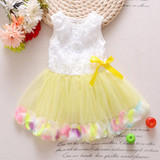New Girl Summer Dress 2017 Kids Princess Ball Gown Floral Puffy Dresses For Girls Prom Party Communion Dress Pageant Dresses