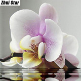 New Full Square Diamond 5D DIY Diamond Painting "Pink Flower" Embroidery Cross Stitch Rhinestone Mosaic Painting Home Decor Gift