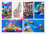New Friends Sunshine Catamaran Dolphins Olivia Stephanie Building Block bricks compatible legoes friends gift kid set toys girls