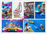 New Friends Sunshine Catamaran Dolphins Olivia Stephanie Building Block bricks compatible legoes friends gift kid set toys girls