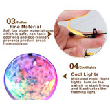 New Flying Ball Blue And White Porcelain Pattern Luminous Intelligent Induction Flying Toy