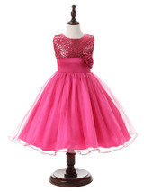 New Flower Children Ball Gown Sequin Formal Wedding Princess Girl Tutu Dress for Party Girls Clothes Kids Dresses Girl Clothing